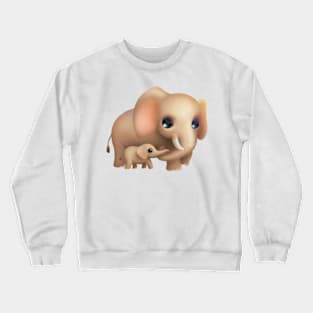 Cute Elephant Crewneck Sweatshirt